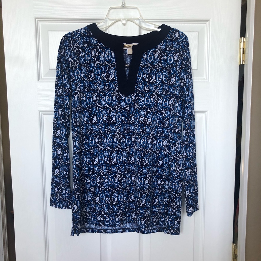 Michael Kors split neck top